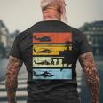 Helicopterintage Helicopter Pilot T-Shirt mit Rückendruck Geschenke für alte Männer