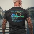 Hello Darkness Total Solar Eclipse 2024 Women Men's T-shirt Back Print Gifts for Old Men
