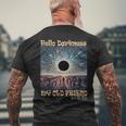 Hello Darkness My Old Friend Solar Eclipse Men's T-shirt Back Print Gifts for Old Men
