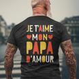 Herren Cadeau D'anniversaire Fête Des Pères Pour Son Papa D'amour T-Shirt mit Rückendruck Geschenke für alte Männer