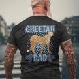 Herren Cheetah Dad Papaatertag Gepard T-Shirt mit Rückendruck Geschenke für alte Männer