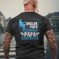 Herren Cooler Angler Papaater Fischen Angelnatertag Spruch T-Shirt mit Rückendruck Geschenke für alte Männer