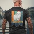 Herren Coton De Tuléar Hundebesitzer Papa Coton De Tulear T-Shirt mit Rückendruck Geschenke für alte Männer