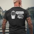 Herren Geschenkidee Papa Kaktus Igel Lustiges Grafikdesign T-Shirt mit Rückendruck Geschenke für alte Männer