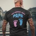 Herren Ich Werde Papa 2024 Werdenderater T-Shirt mit Rückendruck Geschenke für alte Männer