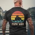 Herren Papa 3 Bär Bär Papa 3 Kinder T-Shirt mit Rückendruck Geschenke für alte Männer