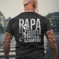 Herren Sasquatch Papa Squatch Camping Bigfoot Für Papaatertag T-Shirt mit Rückendruck Geschenke für alte Männer