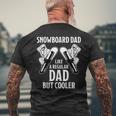 Herren Snowboard Dad Cooler Snowboard Spruchater Papa Snowboarder T-Shirt mit Rückendruck Geschenke für alte Männer