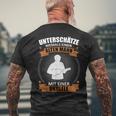 Herren Ukulele Spieler Ukulelist Alter Mann Spruch Lustig Musiker T-Shirt mit Rückendruck Geschenke für alte Männer