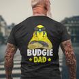 Herren Wellensittich Papa Sittich Wellensittich T-Shirt mit Rückendruck Geschenke für alte Männer