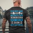 Herren Weltbester Papa Und Genialer Schweißer Schweißen Metallbau T-Shirt mit Rückendruck Geschenke für alte Männer