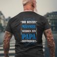 Herren Zum Papa Befördert Papa Familie T-Shirt mit Rückendruck Geschenke für alte Männer