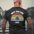 Herren Zwergschnauzer Papa Geschenk T-Shirt mit Rückendruck Geschenke für alte Männer