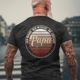 Herrenaterintage Geschenk Der Mann Der Mythos Die Legende Papa T-Shirt mit Rückendruck Geschenke für alte Männer