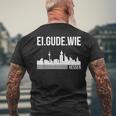Hessen Frankfurt Skyline Set T-Shirt mit Rückendruck Geschenke für alte Männer