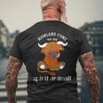 Highland Cows Are My Spirit Animal Scottish Highland Cow Men's T-shirt Back Print Gifts for Old Men