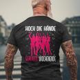 Hoch Die Hände Schlager Weekend Party Costume Black S T-Shirt mit Rückendruck Geschenke für alte Männer