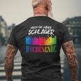 Hoch Die Hände Schlager Weekend Schlager Party Night S T-Shirt mit Rückendruck Geschenke für alte Männer