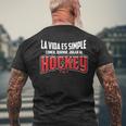 Hockey Entrenador Jugador Deporte Hockey Sobre Hielo Camiseta Hombre Estampado Espalda Regalos para ancianos