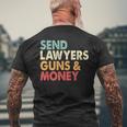 Hombre Enviar A Abogados Armas Y Dinero Camiseta Hombre Estampado Espalda Regalos para ancianos