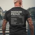 Hooker Oklahoma Proud Nutrition Facts Men's T-shirt Back Print Gifts for Old Men