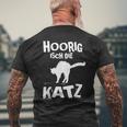 Hoorig Isch Die Katz Fasnet T-Shirt mit Rückendruck Geschenke für alte Männer