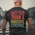 Hotter Than A Hoochie Coochie Cute Country Music Men's T-shirt Back Print Gifts for Old Men