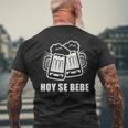 Hoy Se Bebe Spanish Cerveza Beer Men's T-shirt Back Print Gifts for Old Men