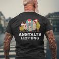 Hühner Anstaltleitung T-Shirt mit Rückendruck Geschenke für alte Männer