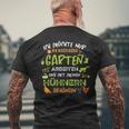 Hühnergartner Kurzärmliges Herren-T-Shirt: Ich möchte nur in meinem Garten arbeiten und Hühner halten Kurzärmliges Herren-T-Kurzärmliges Herren-T-Shirt Geschenke für alte Männer