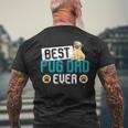 Hunde Papa Geschenk Zumatertag Mops T-Shirt mit Rückendruck Geschenke für alte Männer