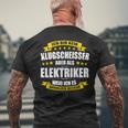 Ich Bin Kein Klugscheisser Electricians Geselle Electronics I T-Shirt mit Rückendruck Geschenke für alte Männer