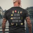 Ich Bin Masseur Ich Darf Das Wellness Spa Massage T-Shirt mit Rückendruck Geschenke für alte Männer