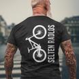 Ich Bin Selten Radlos Cyclist T-Shirt mit Rückendruck Geschenke für alte Männer