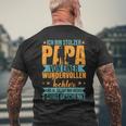 Ich Bin Stolzer Papa Einer Wundervoll Tochter Father's Day T-Shirt mit Rückendruck Geschenke für alte Männer