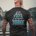 Ich Bin Stolzer Papa Eines Wahnsinnig Fantastischen Son T-Shirt mit Rückendruck Geschenke für alte Männer