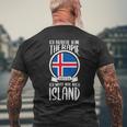 Ich Brauche Keine Therapie Ich Muss Nur Nach Island Holiday T-Shirt mit Rückendruck Geschenke für alte Männer