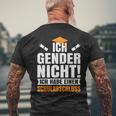 Ich Gender Nicht, Schulabschluss Besitzer Schwarzes Kurzärmliges Herren-T-Kurzärmliges Herren-T-Shirt Geschenke für alte Männer