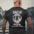 Ich Habe Zwei Titel Angler Papa Angeling Father's Day T-Shirt mit Rückendruck Geschenke für alte Männer