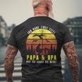 Ich Habe Zwei Titel Papa & Opa Und Ich Rocke Sie Beide Kapuzenjacke T-Shirt mit Rückendruck Geschenke für alte Männer