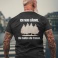 Ich Hasse Menschen Ich Mag Bäume Misanthrop Menschenhasser T-Shirt mit Rückendruck Geschenke für alte Männer