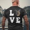 Ich Liebe Big Floppa T-Shirt mit Rückendruck Geschenke für alte Männer