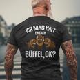 Ich Mag Halt Büffel Bison Liebhaber Boys Children's T-Shirt mit Rückendruck Geschenke für alte Männer