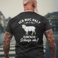 Ich Mag Halt Einfach Schafe Ok Schäferei Sheep T-Shirt mit Rückendruck Geschenke für alte Männer