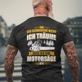 Ich Schnarche Nicht Ich Träume Dass Ich Ein Chainsaw T-Shirt mit Rückendruck Geschenke für alte Männer