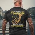 Ich Spiele Tenor Horn T-Shirt mit Rückendruck Geschenke für alte Männer