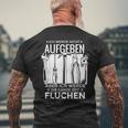 Ich Werde Nicht Aufgeben Sondern Fluchen Kurzärmliges Herren-T-Kurzärmliges Herren-T-Shirt für Hartnäckige Geschenke für alte Männer