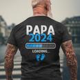 Ich Werde Papa German Language T-Shirt mit Rückendruck Geschenke für alte Männer