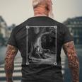 Idyllen Des Königs Gotisch Okkulten Heidnischen Gustave Dore Mittelalter T-Shirt mit Rückendruck Geschenke für alte Männer