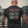 I'm Biker Dad Father's Day Wheely Cooler Bicycle Bike Cycling Mens Back Print T-shirt Gifts for Old Men
